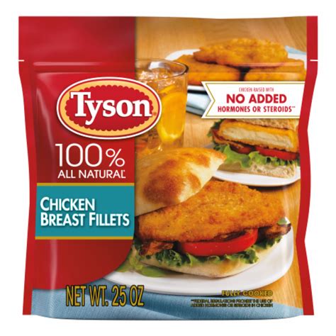 Tyson Fully Cooked Portioned Chicken Breast Fillets 25 OZ Fred Meyer