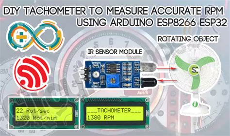 Diy Tachometer To Measure Accurate Rpm Using Arduino Esp8266 Esp32 Circuit Schools