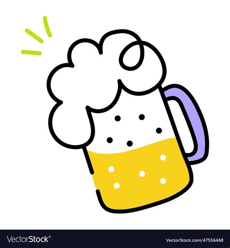 Beer Mug Royalty Free Vector Image VectorStock