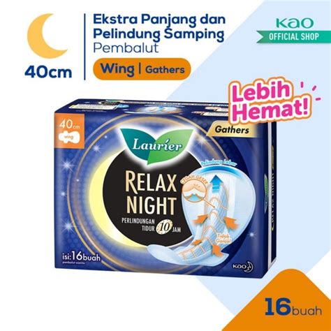 Jual Laurier Relax Night Wing Pembalut Laurier Panjang Pembalut Panjang