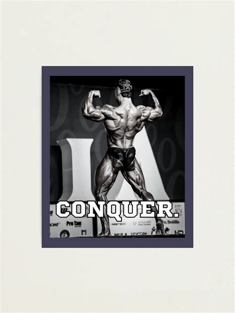 Chris Bumstead Mr Olympia Cbum Bodybuilding Conquer Photographic Print For Sale By