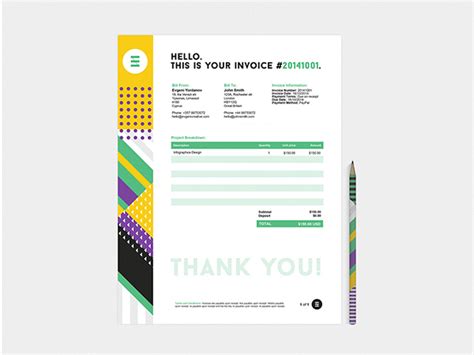 35 Creative Invoices Designed To Leave A Good Impression On Clients