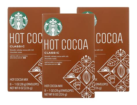 Amazon Starbucks Classic Hot Cocoa Classic 8 Count Pack Of 3