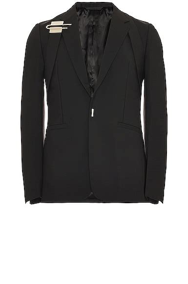 Givenchy U Lock Harness Slim Fit Jacket In Black Fwrd