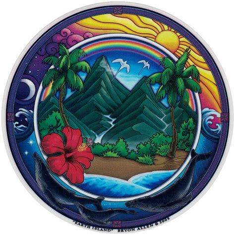 Earth Island - Window Sticker / Decal - Peace Resource Project