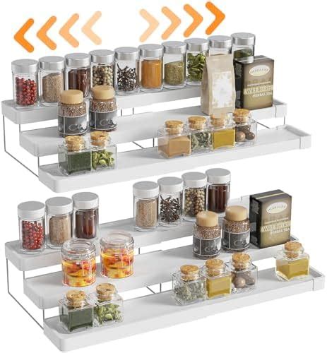 Amazon Boivshi Tier Spice Rack For Cabinet Spice Rack Organizer