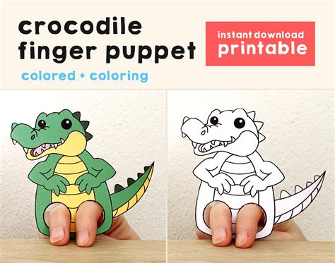 Alligator Puppet Craft