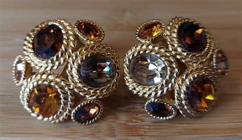 Vintage RARE Collectors CINER Runway Amber Citrine To Gem