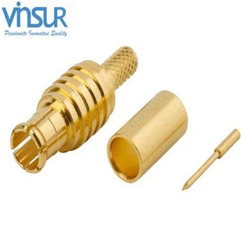 Rf Connector Ohms Mcx Male Straight Crimp Type