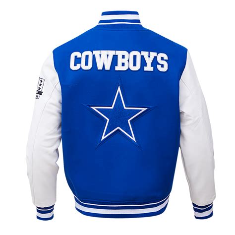 Dallas Cowboys Mens Pro Standard Royal Retro Varsity Letterman Jacket