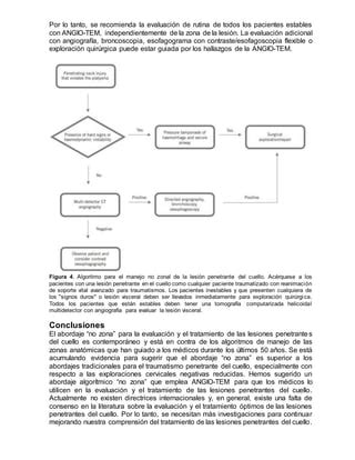 Lesiones Penetrantes Del Cuello Guia Para La Evaluacion Y Manejo Pdf