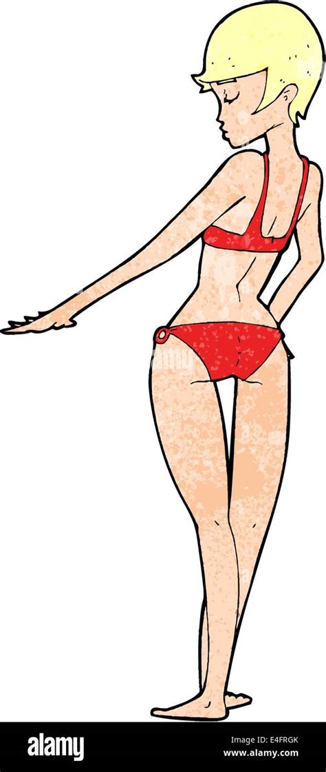 Cartoon Bikini Woman Stock Vector Images Alamy