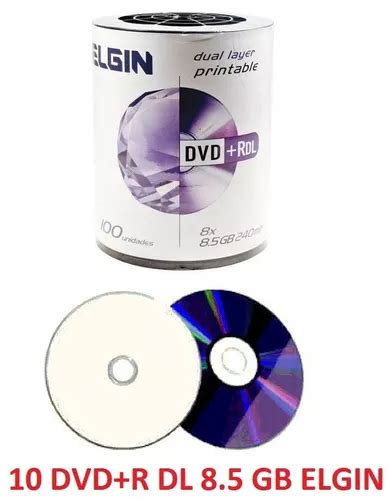 Dvd R Dl Dual Layer Gb Elgin Umedisc Frete Gratis