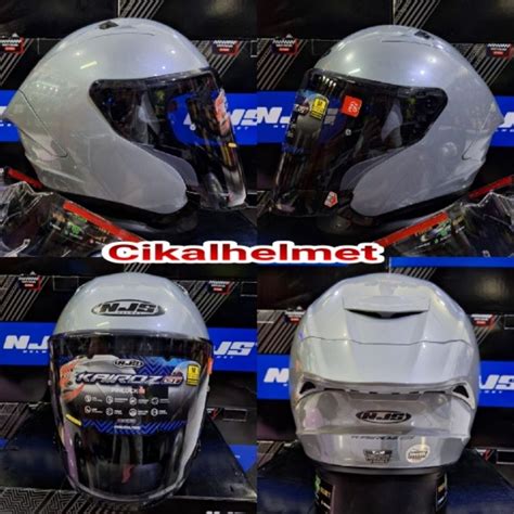 Jual HELM NJS KAIROZ GT MEW SOLID STONE GREY GLOSSY NJS KAIROZ SNI