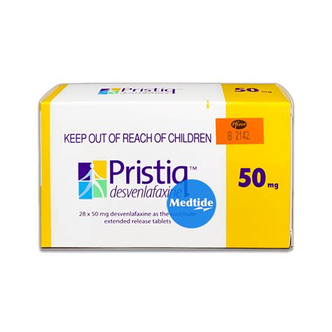 Desvenlafaxine Pristiq 50 mg 28 tablets box กลอง 28 เมด MEDTIDE