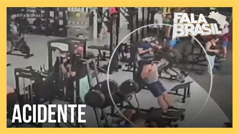 Homem Atingido Em Academia Por Aparelho De Muscula O Tem Les O Grave