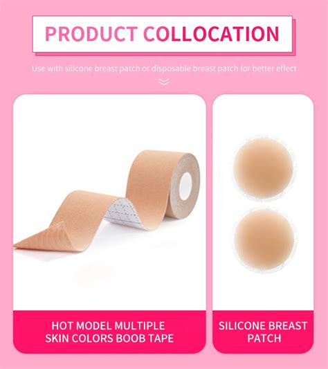 Colors Boob Tape Nude Beige Black Tan Uplift Booby Tape Waterproof