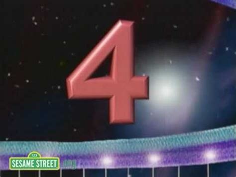 Number 4 song- Sesame Street | Sesame street, Preschool music, Wiggles birthday