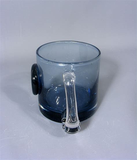 Vintage Wedgwood Blue Glass Tankard Mug Wedgwood Glass Mug Etsy Uk