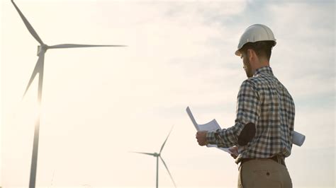 V Deo Gratis Vista Trasera Del Ingeniero Cauc Sico Con Casco Y Viendo