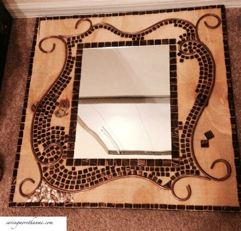 DIY Mosaic Decorative Mirror!