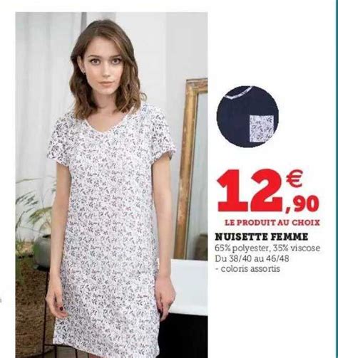 Offre Nuisette Femme Chez Hyper U