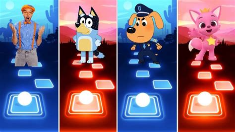 Blippi Cartoon Vs Bluey Bingo Vs Sheriff Labrador Vs Pinkfong Hogi