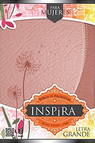 Santa Biblia De Promesas Inspira Rvr Letra Gigante Tapa Piel Rosa