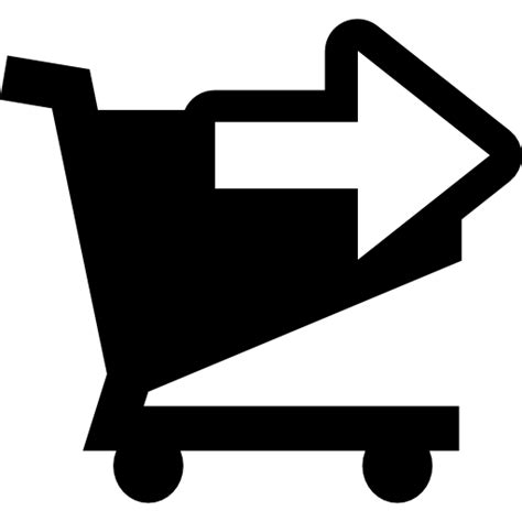 Icono De Botón De Flecha Derecha Del Carrito De Compras