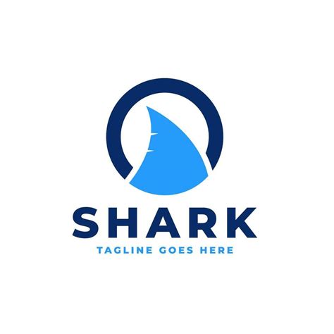 Creative Of A Shark Fin Logo Design Concept Vector Illustration Symbol