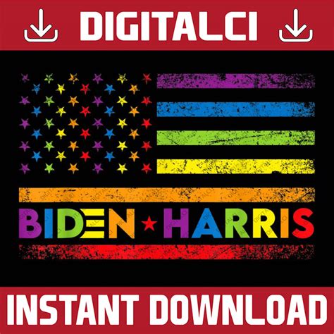 Joe Biden Kamala Harris Rainbow Gay Pride Lgbt Election Inspire