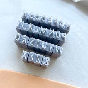 Alphabet Clay Stamps Polymer Clay Letters Stamps Embossing Stamp Clay