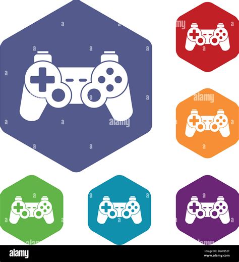 Game Controller Icons Set Stock Vector Image Art Alamy