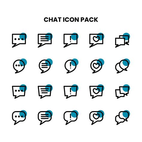 ChatBox Thick Outline Icon Pack 26396095 Vector Art At Vecteezy