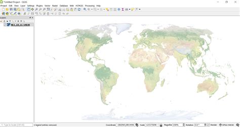 Coordinate System Display World Map Raster In World Robinson