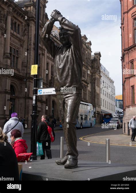 Statue Of Iconic Former Football Manager Brian Clough Nottingham City