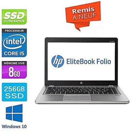 Hp Pc Portable Elitebook Folio Me G Intel Core I Go Go Ssd