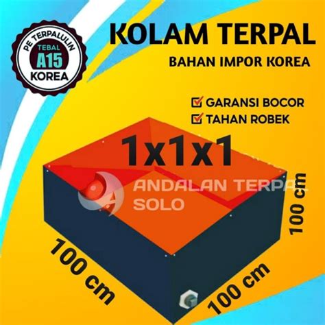 Jual Terpal Kolam Terpal Ikan Kotak A Korea Ukuran X X