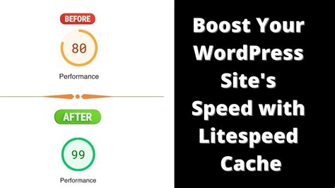 Boost Your Wordpress Site S Speed With Litespeed Cache Plugin Youtube