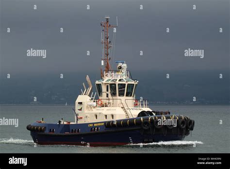 Cms Warrior One Of Clyde Marine Services Fleet Of Tug Boats On Task