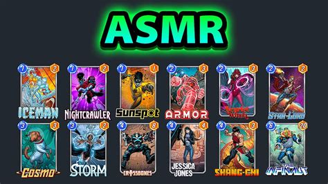 ASMR Storm Crossbones Deck Marvel Snap Gameplay Lofi Mouth