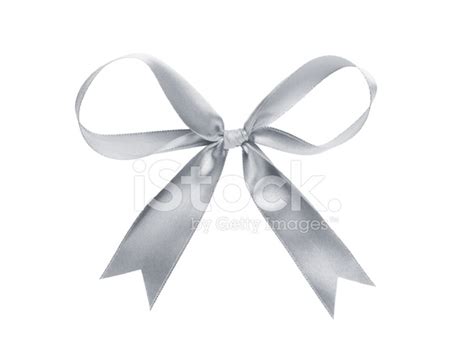 Silver Thin Ribbon Bow Stock Photo | Royalty-Free | FreeImages