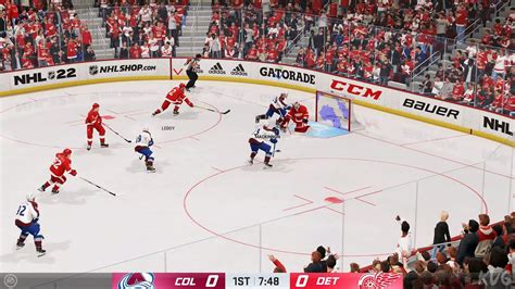 NHL 22 Colorado Avalanche Vs Detroit Red Wings Gameplay PS5 UHD