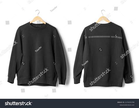 Realistic Sweater Mockup Hanging Front Back Stock Photo 2176355799 ...