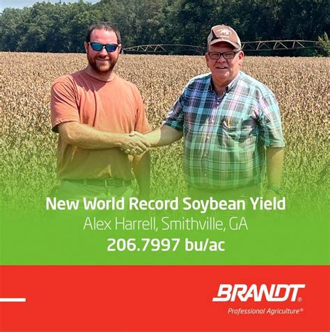 Brandt Helps Georgia Grower Set New Soybean Yield World Record Seed