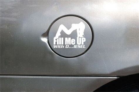 Fill Me Up Fuel Gas Tank Funny Diecut Vinyl Window Decal Sticker Car