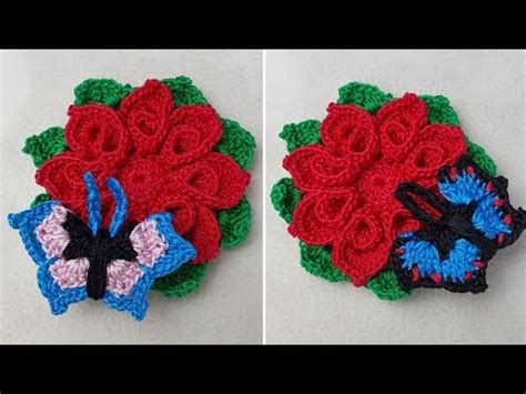 Wow Super Easy Crocheting Butterfly Butterfly Crochet Tutorial How