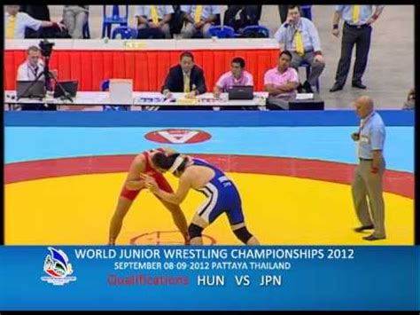 WORLD JUNIOR WRESTLING CHAMPIONSHIPS 2012 HUN VS JPN YouTube