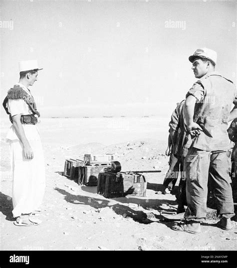 Troops Of The French Foreign Legion On Duty At Fort Flatters Deep In