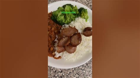 Black Eye Beans Rice 🥦and Pork🐖sausages😋 Youtube